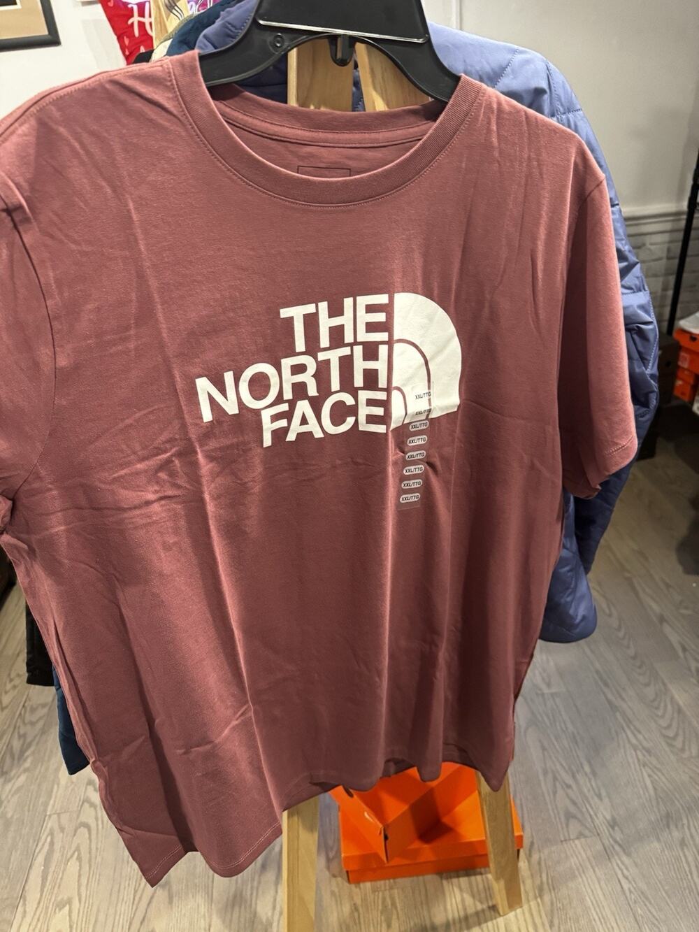 The North Face half dome wild ginger tee shirt womens XXL